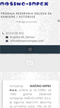 Mobile Screenshot of masinoimpex.com